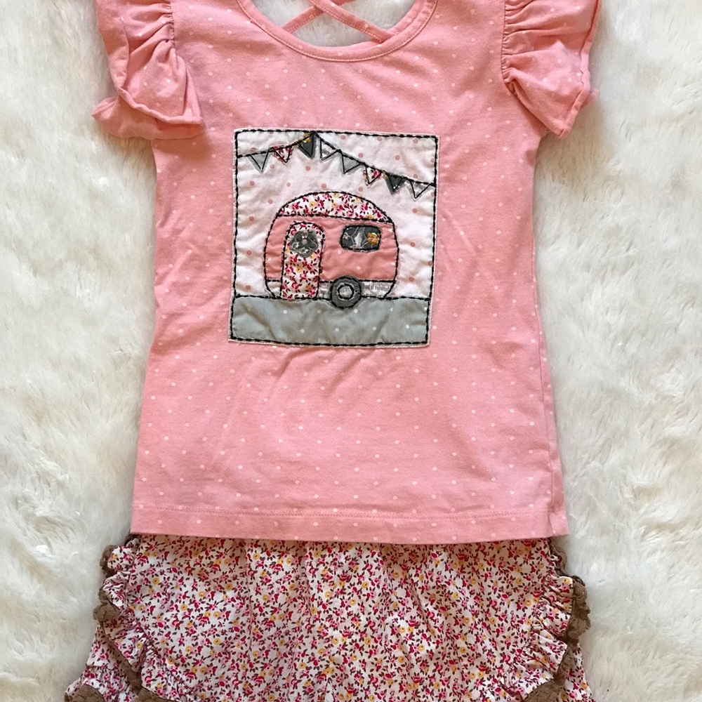 Mustard Pie Camper Shirt + Shorts Outfit